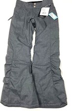  130 Obermeyer Jessi Insulated Ski Pants NWT Size S /8 Gray Teen Girls