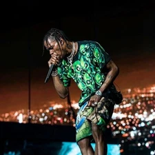 Liquid blue astroworld skull pile glow in dark   t shirt Juicy J Travis Scott