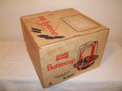 Vtg New In Sealed Box Regal 4 Quart Electric Popcorn Corn Popper Self Buttering