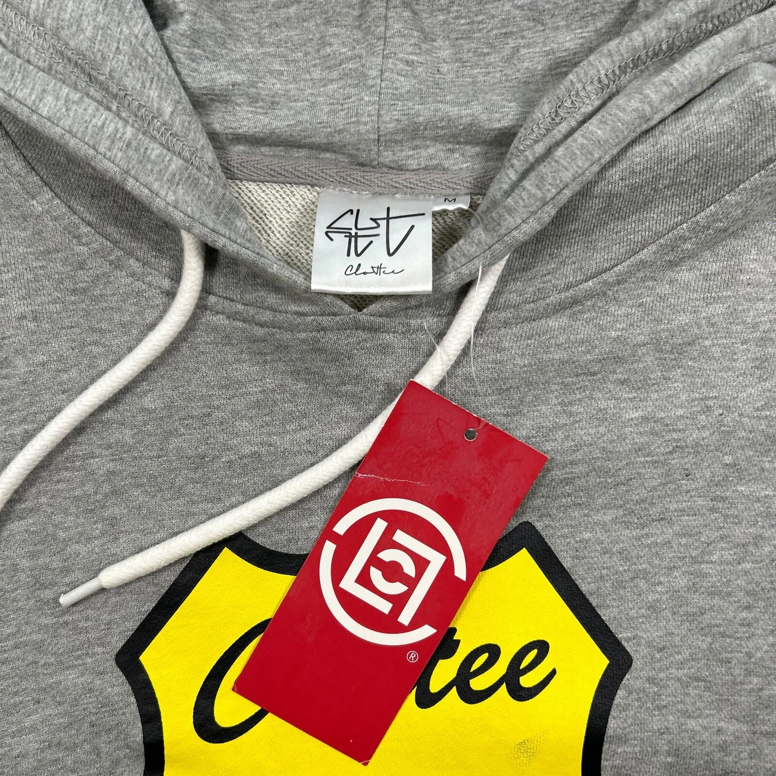 CHROME HEARTS CLOT pullover felpa con cappuccio taglia Medium Clottee Street Sign grafica streetwear Hypbeast