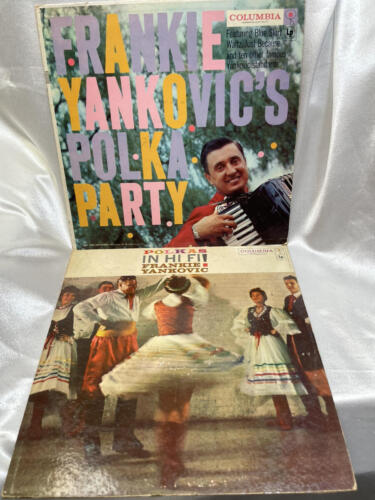 Lot of 2 FRANKIE YANKOVIC POLKA LP's Vinyl Columbia Records CL638 & CL1146