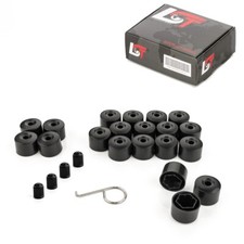 20x Radschrauben Abdeckkappen Sicherungsschraube schwarz 17mm für VW LUPO PASSAT