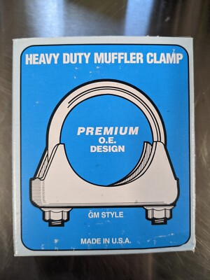 LOT OF (4) NEW NICKSON #85 HD GM HEAVY DUTY MUFFLER CLAMP 2-1/8-INCH GM STYLE