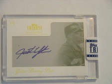 2012 Topps Tribute Inkable Accolades Justin Upton Diamondbacks Braves Auto 1/1