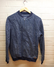 RJR John Rocha Mens Blue Full Zip Jacket Size Medium M1 