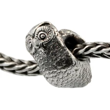 Authentic Trollbeads Sterling Silver 11516 Owl *0