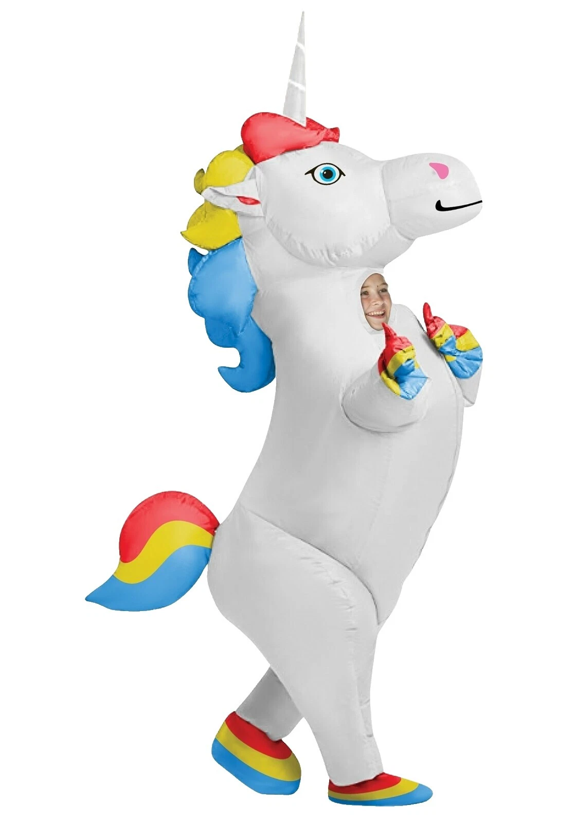 Vestido de poliéster de unicornio Disfraces Unisex