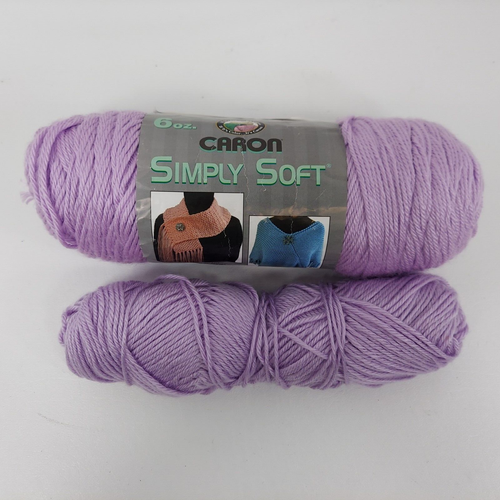 Caron Simply Soft Acrylic Yarn Orchid Purple Lot/1+ Medium Worsted - 第 1/7 張圖片