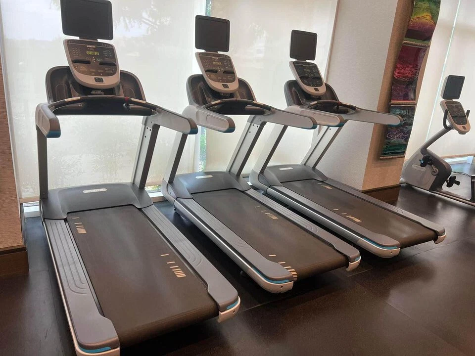 Precor 811 Version 2 Treadmill with additional TV Cleaned Serviced