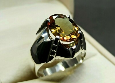 Alexandrit Herren Ring Sterling Silber 925 Handarbeit Farbwechsel Edelsteinring