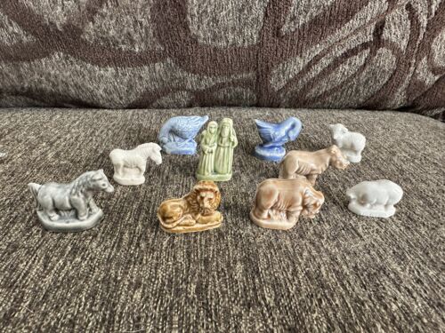 Wade Red Rose Tea Noah's Ark Series Set of 10 Figurines Vtg Zebra Sheep Horse + - Picture 1 of 2
