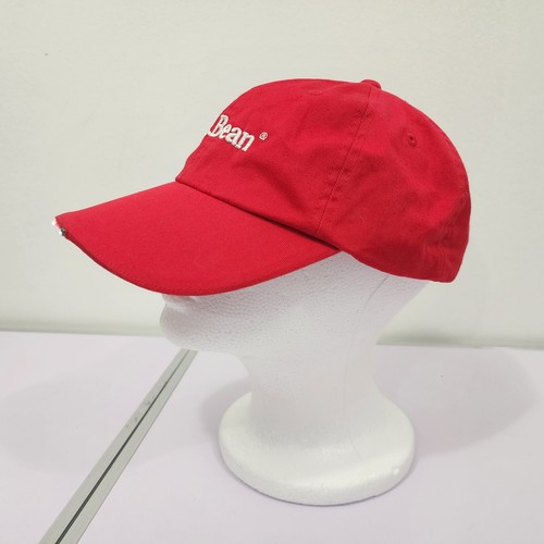 Vintage LL Bean Lighted Trucker Hat Pathfinder Red Khaki Strapback Baseball Cap - Picture 4 of 19