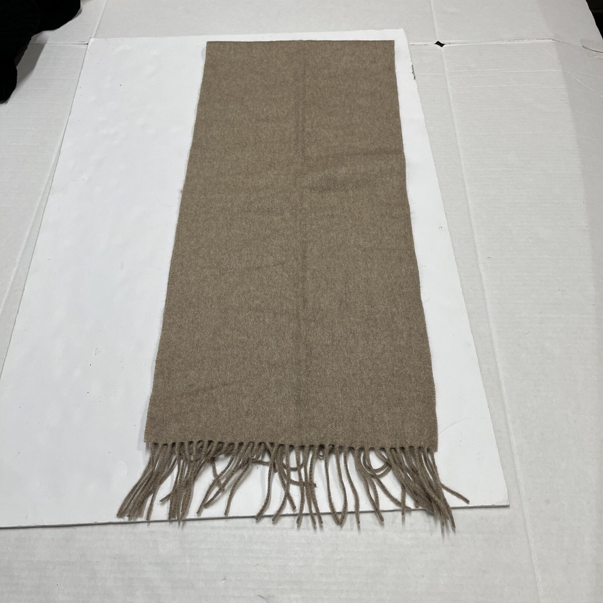 Grant Thomas Scarf 100% Cashmere Fringe Classic Neutral Old Money Quiet  Luxury