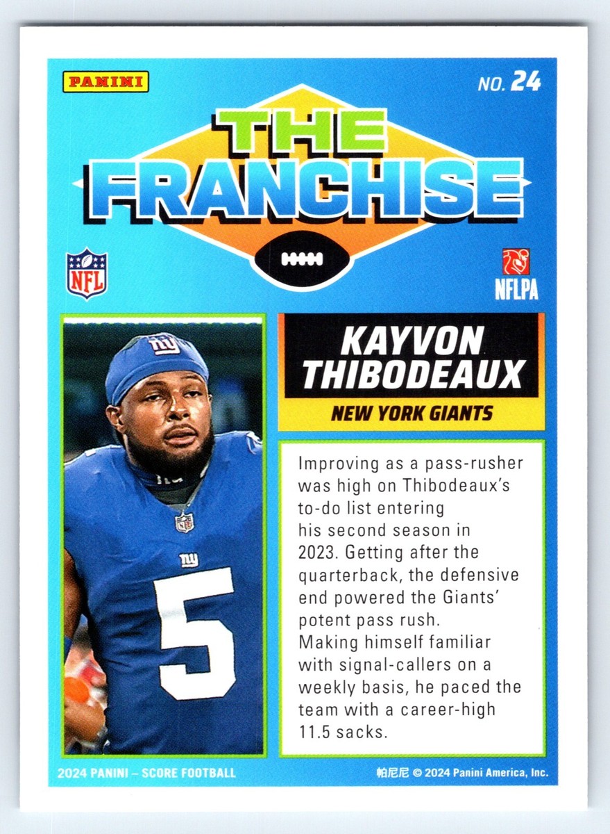 Kayvon Thibodeaux 3t Giants Jersey Toddler Nike Kayvon Thibodeaux