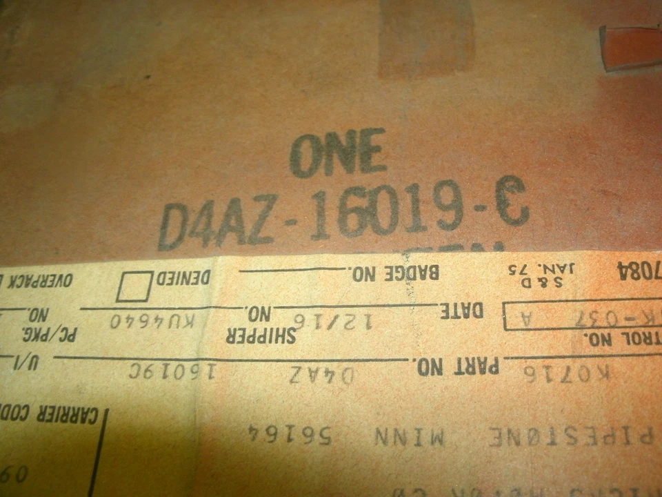 NOS 1973 1974 FORD GALAXIE 500 FRONT FENDER EXTENSION LH D4AZ-16019-C - Image 3 of 3