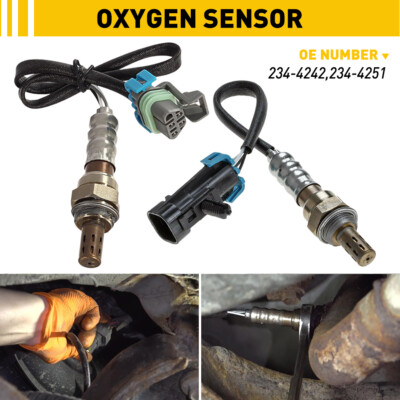 2PCS O2 Oxygen Sensor Up+Downstream For 08-14 Chevrolet Equinox/GMC Terrain 2.4L