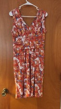 Simply Vera Wang Sheath Dress Size Medium Pink Orange