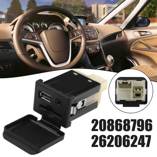 AUX Audio Socket + USB Charger Set for Opel For Insignia & For Zafira C 12V - Picture 2 of 7