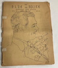 Vintage Clark Gable Autographed High School Newsletter April 29, 1947