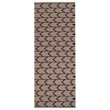 Hand Woven Flat Weave Kilim Wool Area Rug Contemporary Cream Charcoal BBD00109