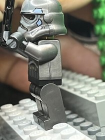 LEGO Star Wars Shadow Stormtrooper Shadow Trooper Minifigure Sw0603 Torso Crackd