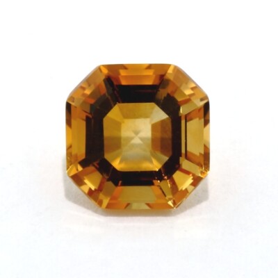 NATURAL MADEIRA CITRINE 6 MM ASSCHER CUT FROM BRAZIL F-4900