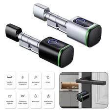 Tuya App Keyless Smart Lock Cylinder Finger prints Remote Control Smart Lock New