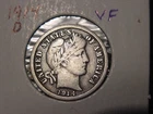 1914-D BARBER DIME VF ORIGINAL COIN POPULAR DATE PQ