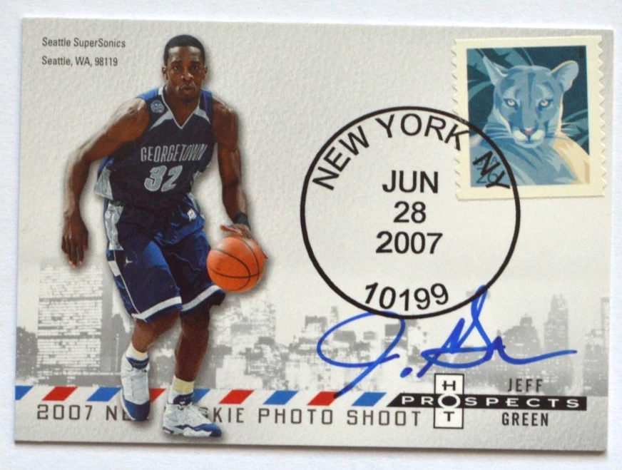 Basketball Jeff Green Rookie 2007-08 Season Sports Trading Cards