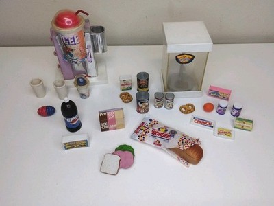 Tyco Kitchen Littles Food Mart Store Replacement Pieces Slushie Pretzels TLC 97'