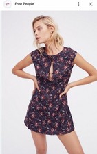 Free People Women's Say Yes Floral Jacquard Mini Dress Size 10 NWT