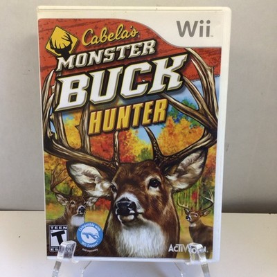 Cabela's Monster Buck Hunter Nintendo Wii Activision 2010 Multiplayer Hunting