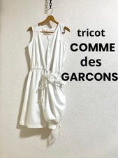 [Rare] COMME DES GARÇONS Robe Sans Manches M Mi-Longue Blanche