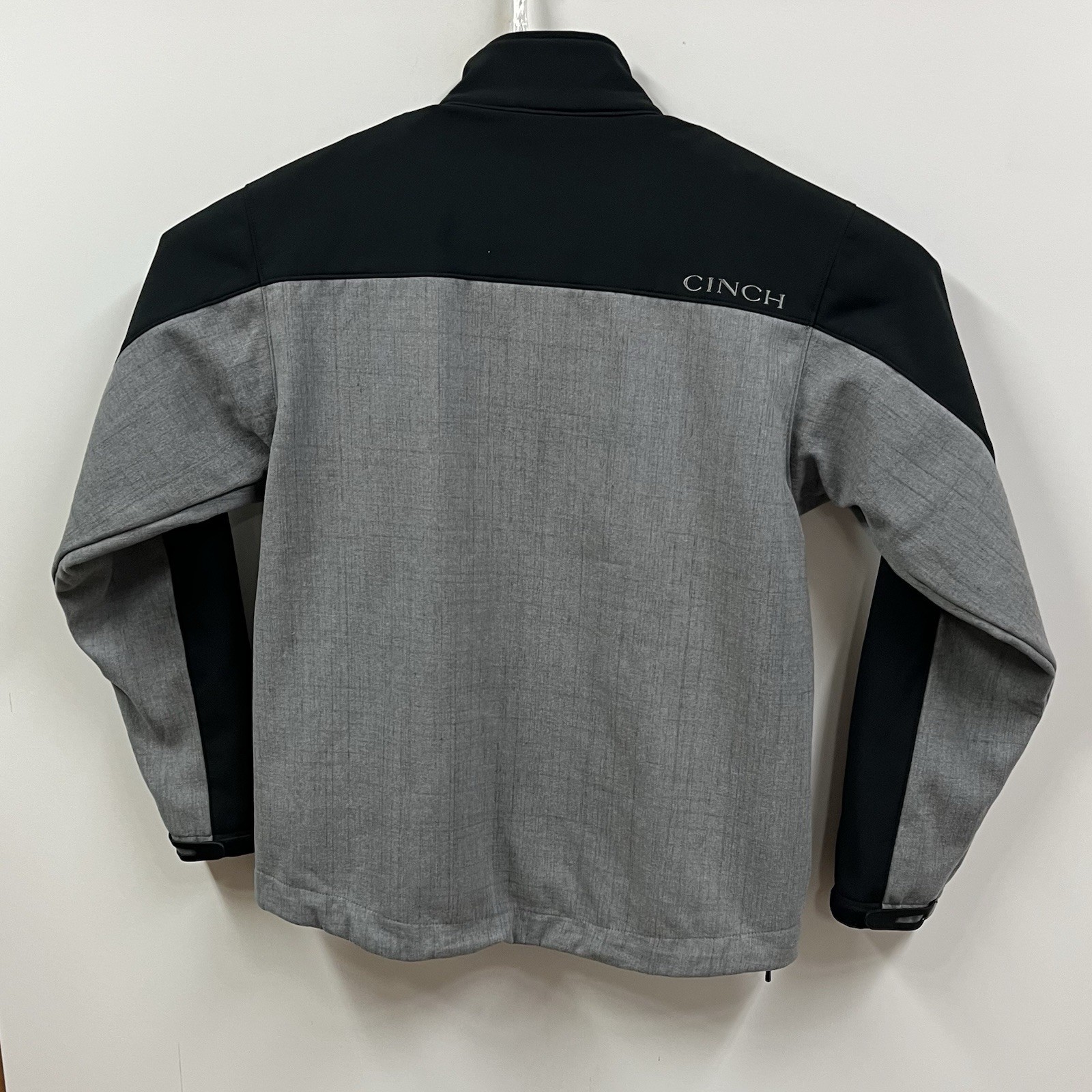 Cinch Western Jacket Soft Shell Full Zip Gray Bla… - image 6