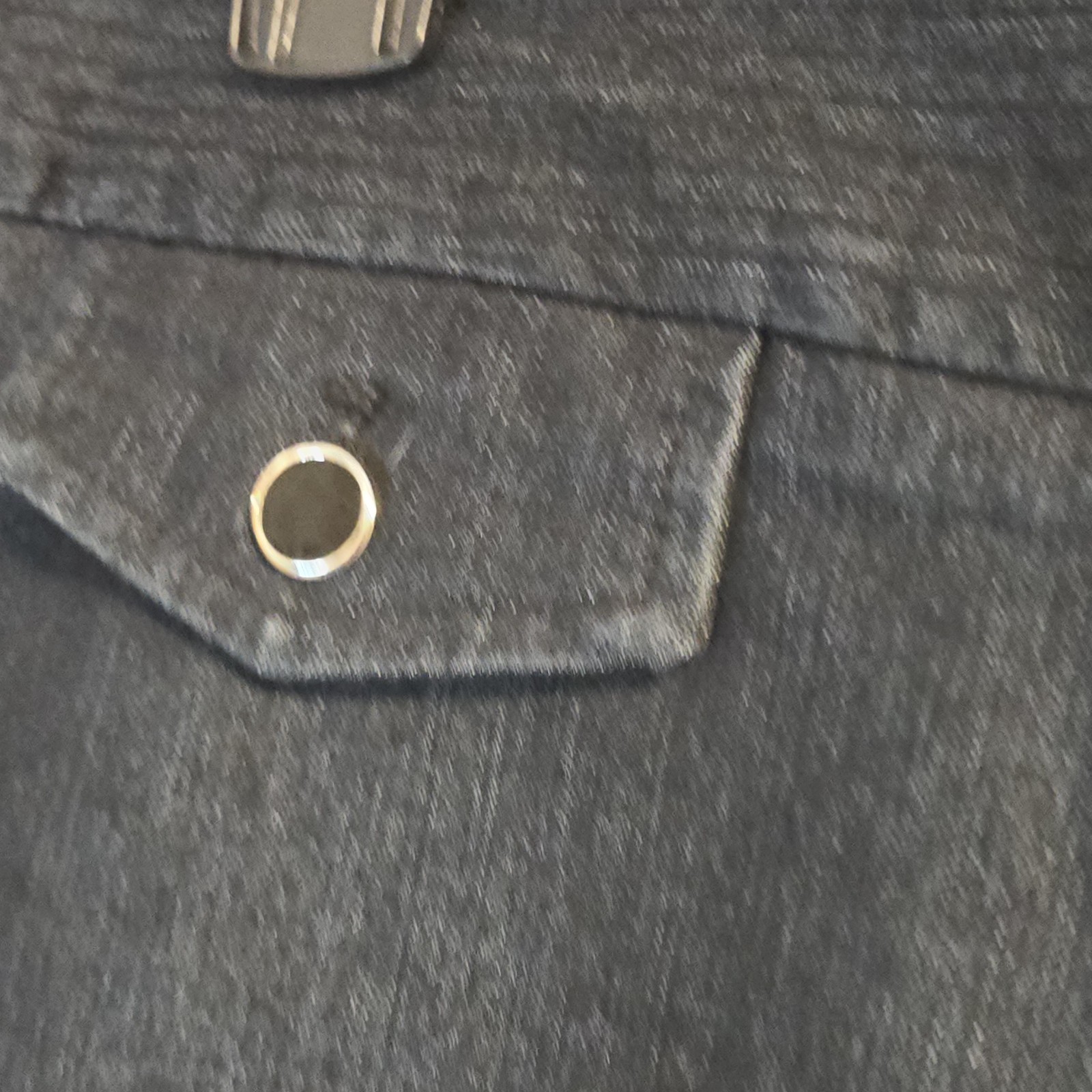 Apostrophe Black Stretch Cropped Denim Button Wai… - image 5