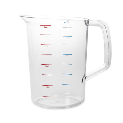 Rubbermaid Commercial Products Bouncer Clear Measuring Cup, 16-Cup/4-Quart, Cle