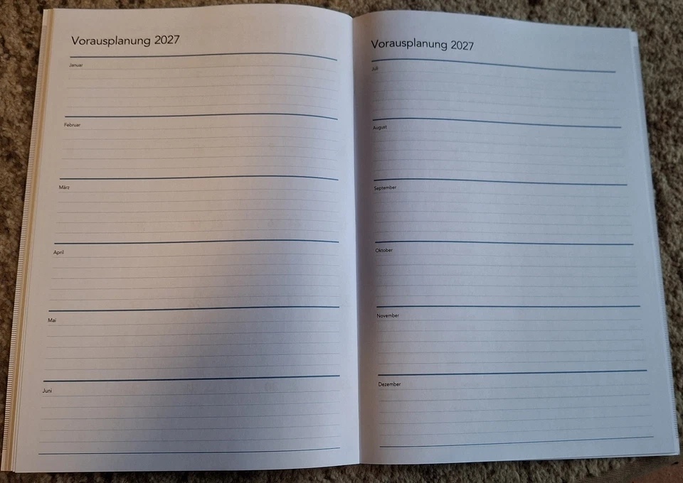 Monatsplaner Teamwork A4 - jeder Monat eine Doppelseite - Bild 4 von 4
