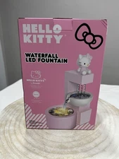 Hello Kitty Pink and White Waterfall LED Fountain Battery Powered Southing Sound