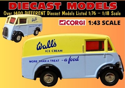 MORRIS J SERIE VAN IN WÄNDEN EISLACKIERUNG; CORGI DRUCKGUSSMODELL IM MASSSTAB 1:43