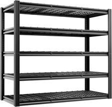 5-Tier 60  W X 24  D X 78  H Garage Shelving Adjustable Metal Storage Shelves 3000L