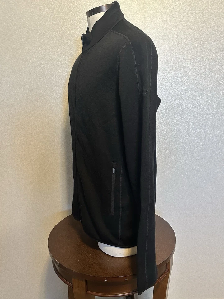 Icebreaker Merino Wool Realfleece Men's Black Full Zip Elemental Jacket sz.Large - Image 3 of 4