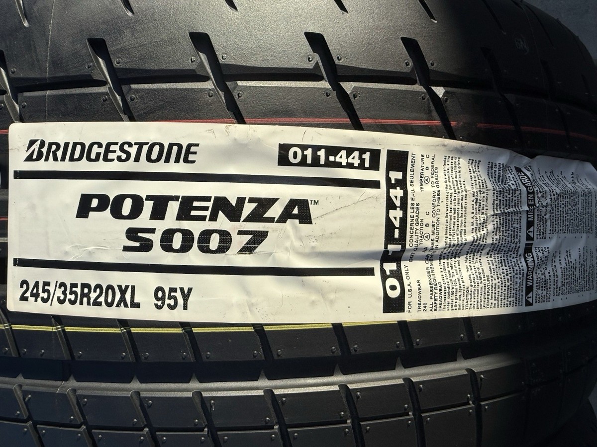 Set of TWO BRAND NEW 245/35R20 Bridgestone Potenza S007 Tires