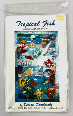 Vintage Critter Pattern Works Machine Applique Designs: Tropical Fish