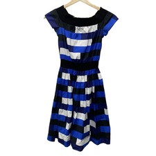 Auth PRADA - Black Navy Multi Women's Dress