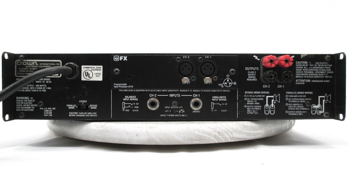 Crown Macro-Tech 1200 Two-Channel Power Amplifier #33 | eBay
