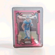 Panini 2023 Prizm Sam LaPorta Detroit Lions #332 Rookie Rookies Football Card. rookie card picture