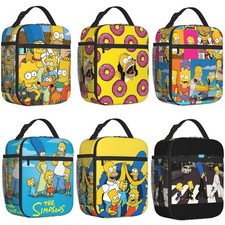 Kids The Simpsons School Travel Picnic Snack Lunchbox Insulated Lunch Bag Gift