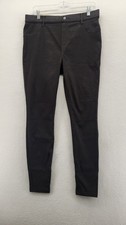 TIME AND TRU Womens Jeggings L 12-14 Black High Rise Stretch Fitted Pants New