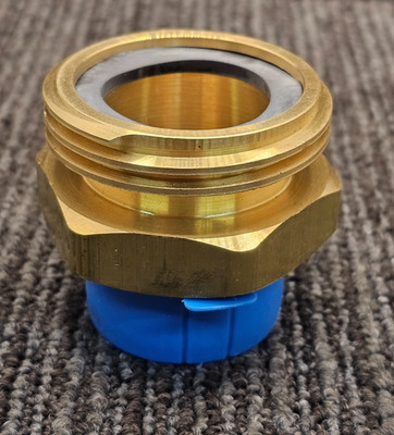 MEC ME233: 2-1/4'' Male ACME X 1-1/4'' MPT Brass Adapter Fitting