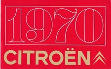 Brochure Citroën 2CV Dyane Ami8  Mehari DS 1970 Suisse en allemand deutsch